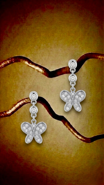Butterfly Diamond Earrings