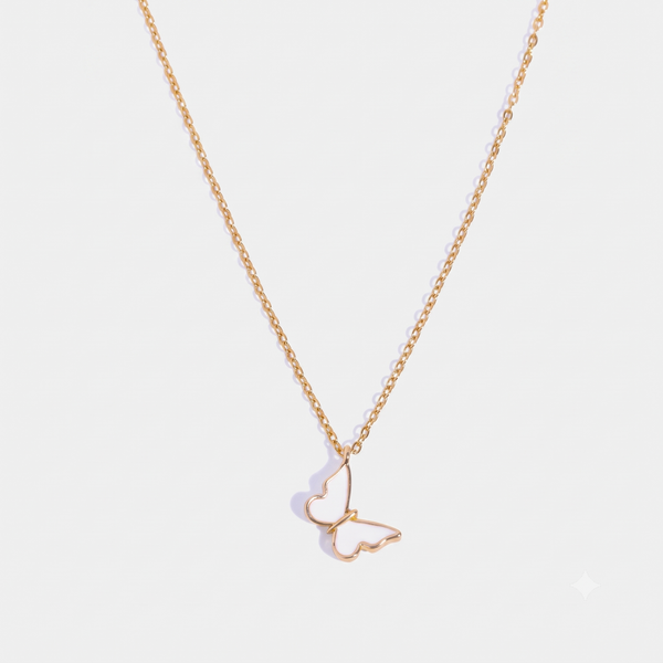 Aura Minimal Butterfly Necklace