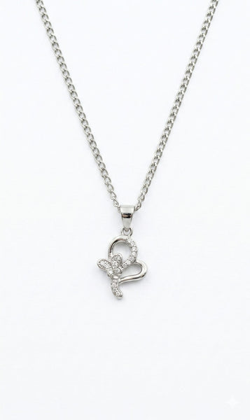 Butterfly Heart Necklace