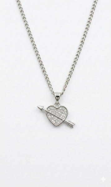 Sparkling Cupid Heart Necklace