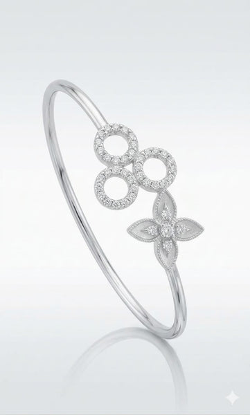 Flora Harmony Open Bangle