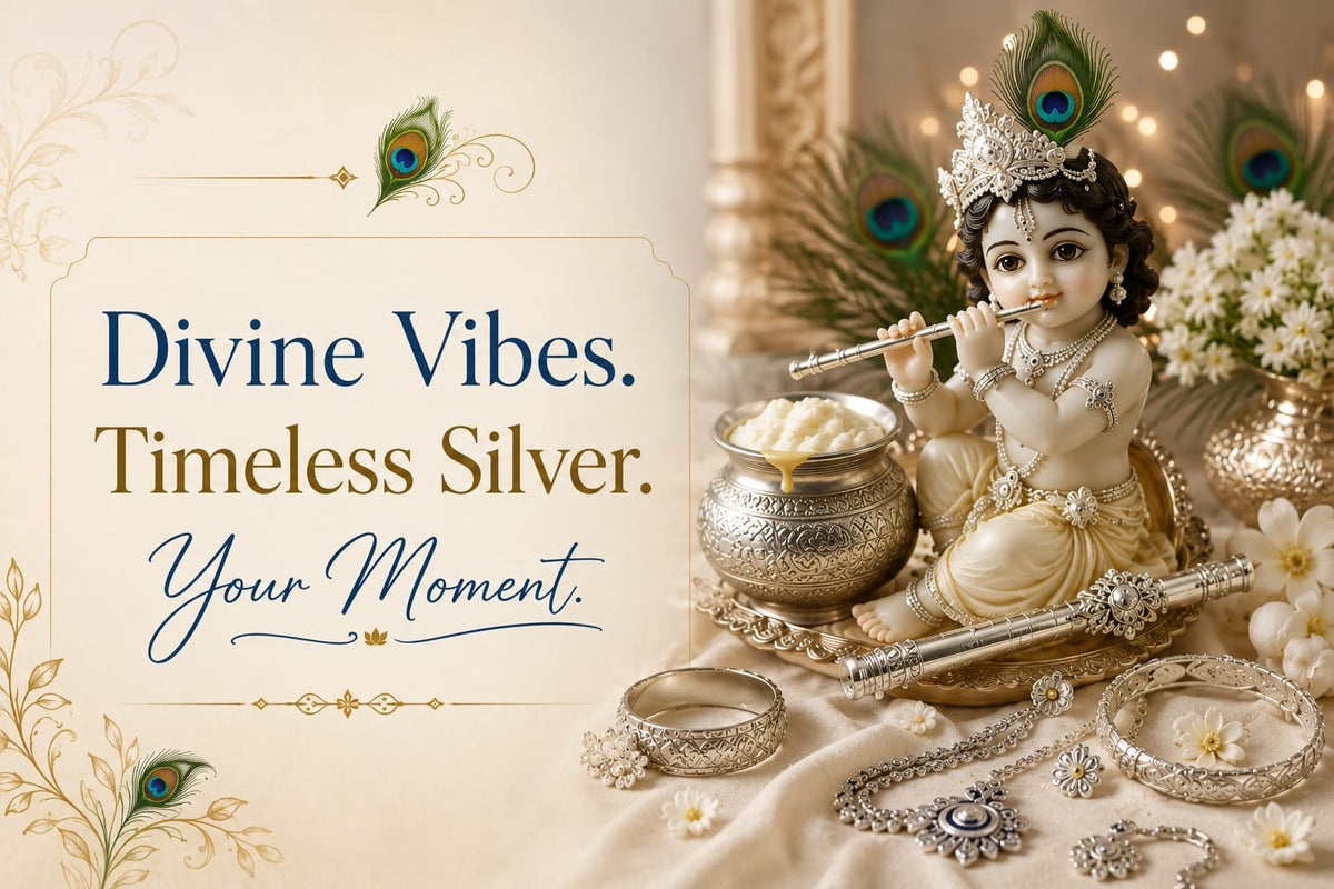 Janmashtami 2026: Celebrate Krishna’s Divine Charm with 925 Sterling Silver Jewellery