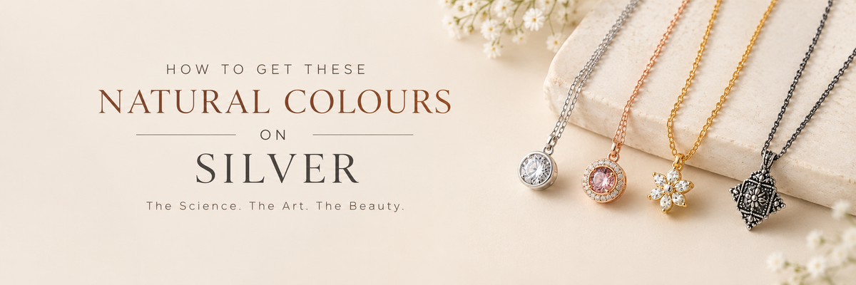 How coloured finishes are created on 925 sterling silver jewellery