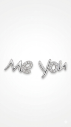 Me You Letter Stud Earrings