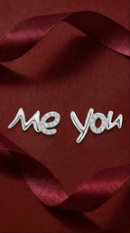 Me You Letter Stud Earrings