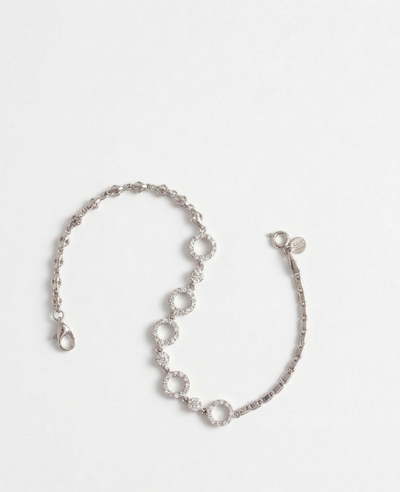 Celeste Circle Link 925 Sterling Silver Bracelet