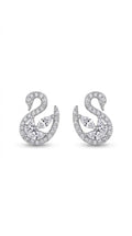 Serene Swan Zircon Earrings