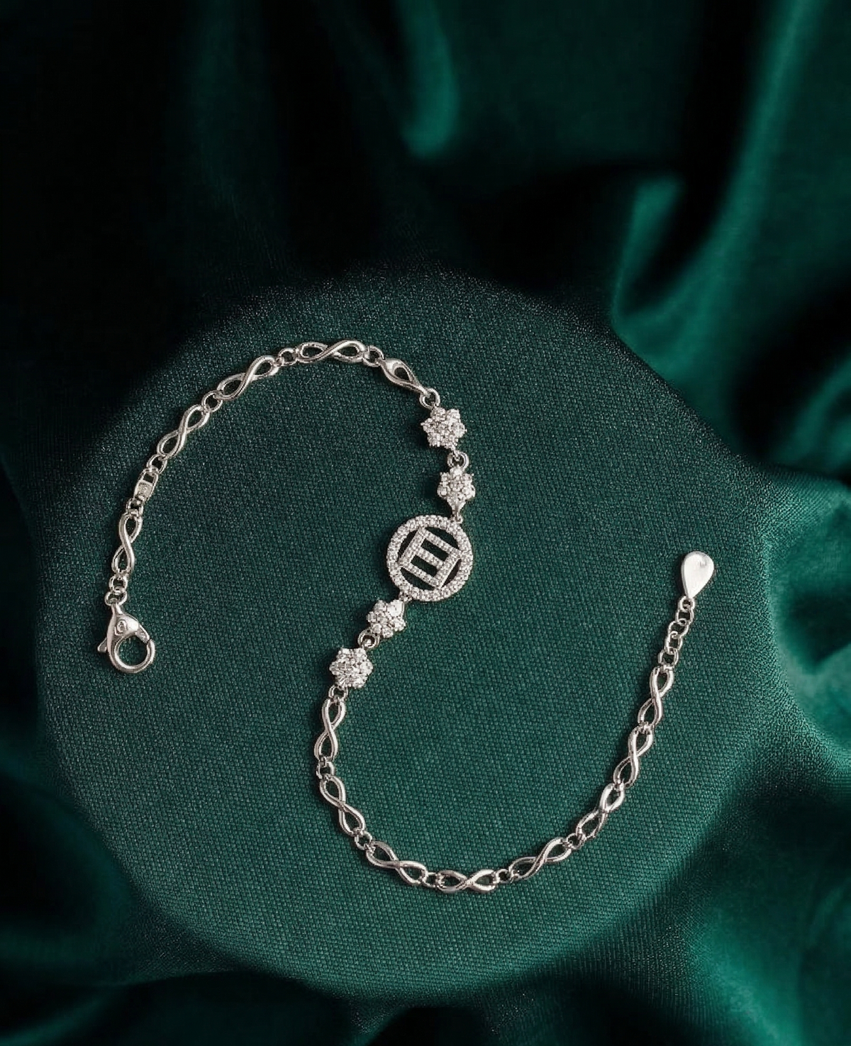 Kira Geometric Emblem Infinity Bracelet