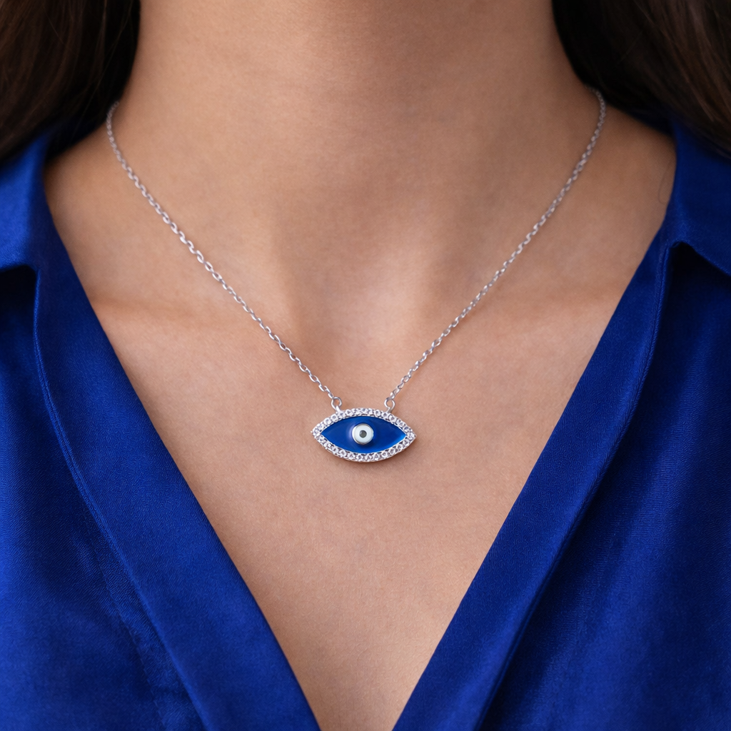 Blue Nazar Eye Necklace