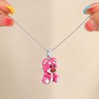 Rosie Teddy Charm Necklace