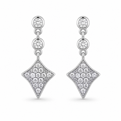 Celestial Kite Stone Drop Earrings