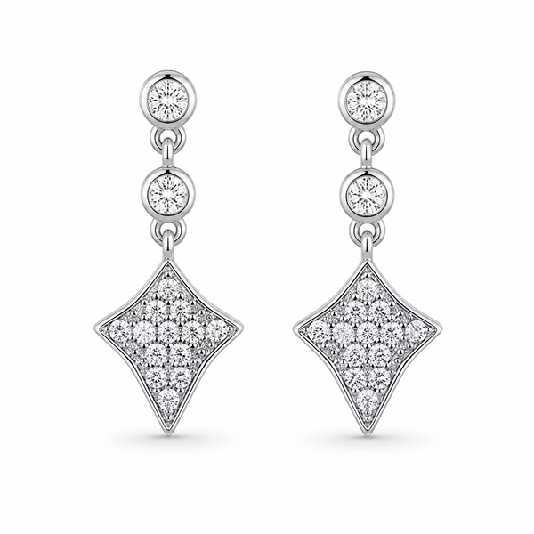 Celestial Kite Stone Drop Earrings