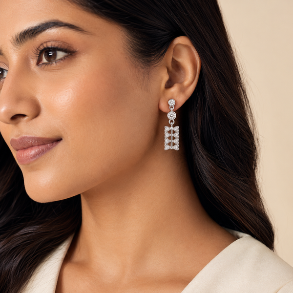 Butterfly Ladder Stone Drop Earrings
