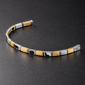 Cygnus Minimalist Bar Silver Bracelet