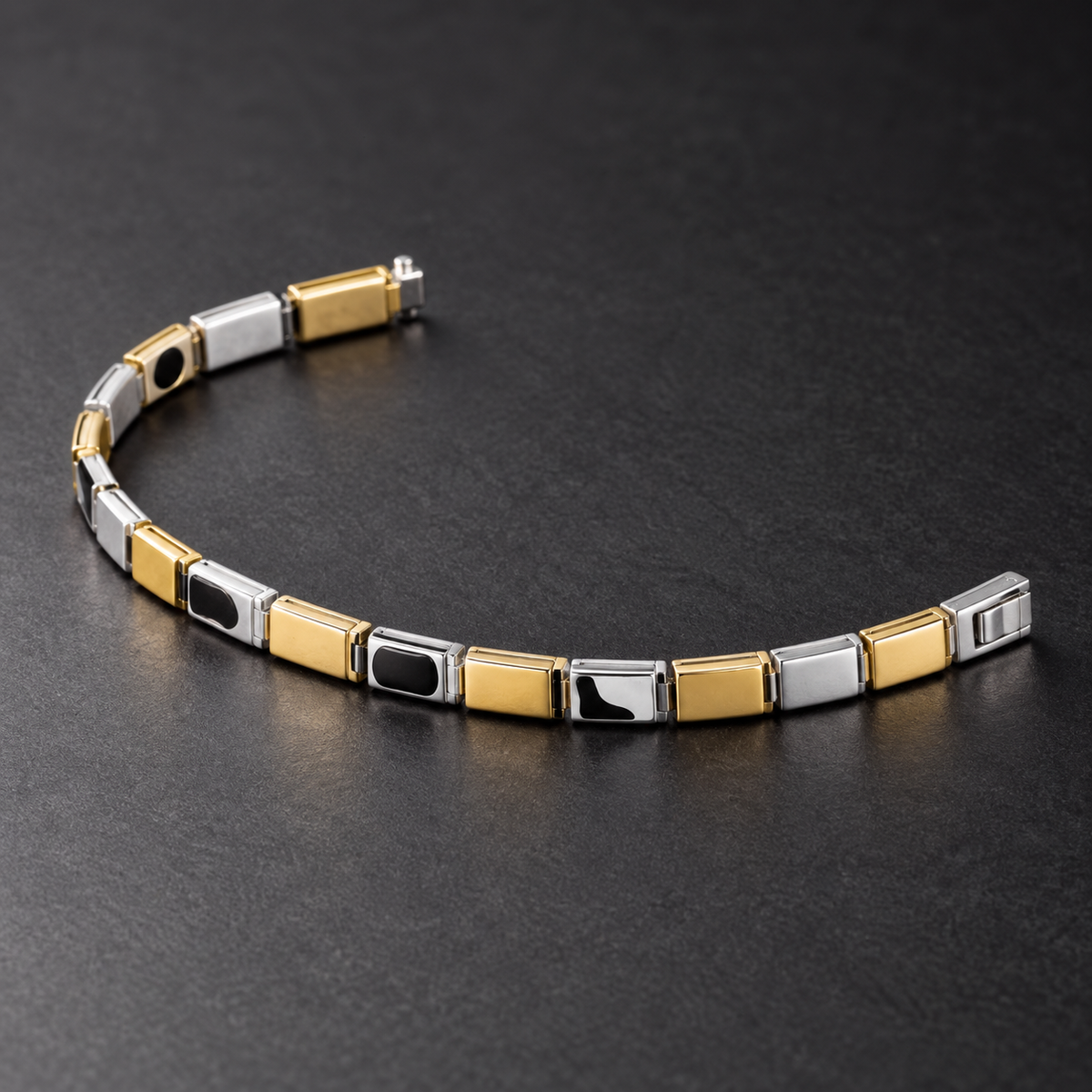 Cygnus Minimalist Bar Silver Bracelet