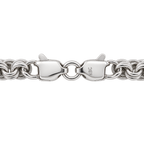 Double-clasp closure mechanism on a Core silver bracelet
