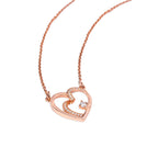 Rosé Eternal Heart Necklace