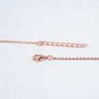 Rosé Eternal Heart Necklace