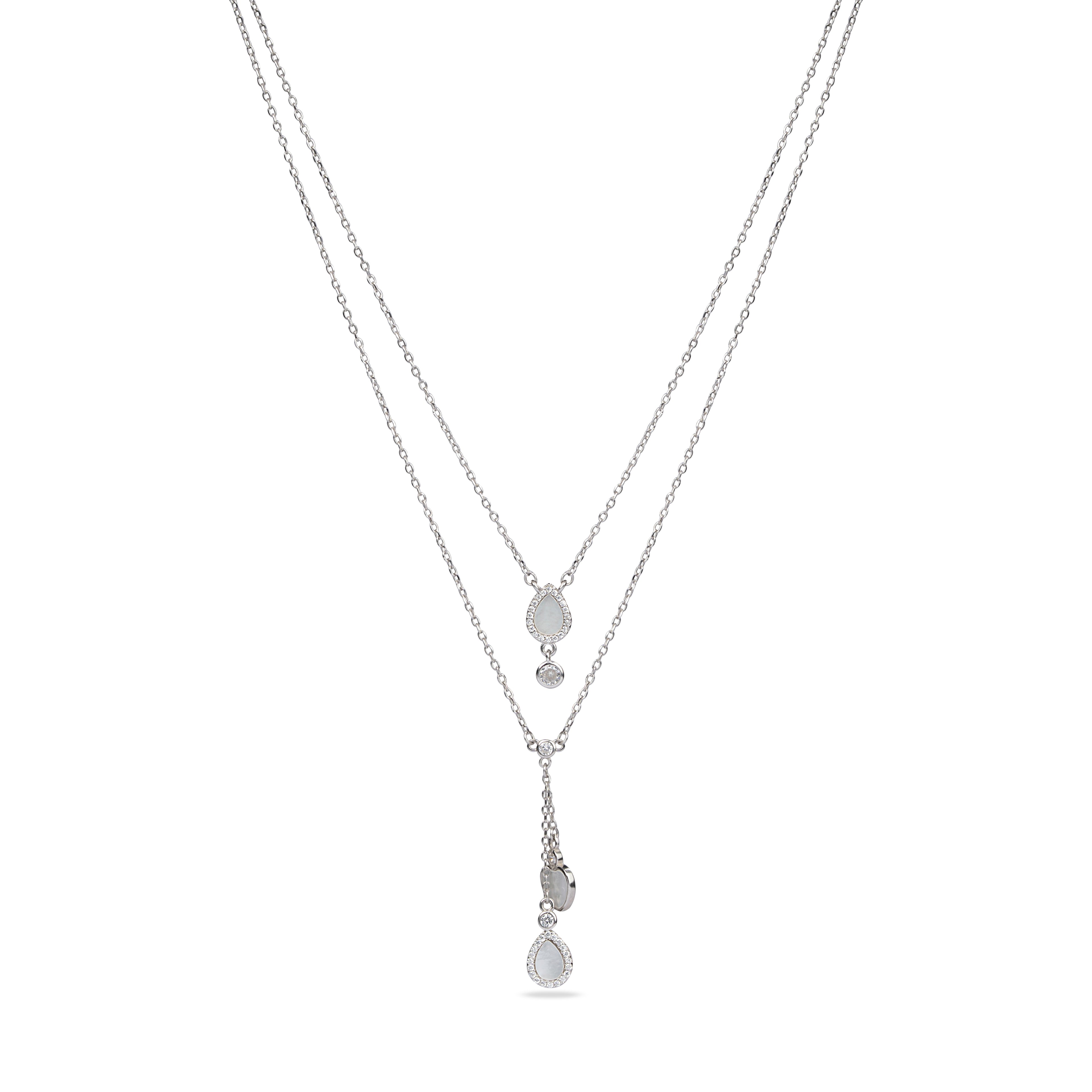 Luna Cascade Heart Necklace