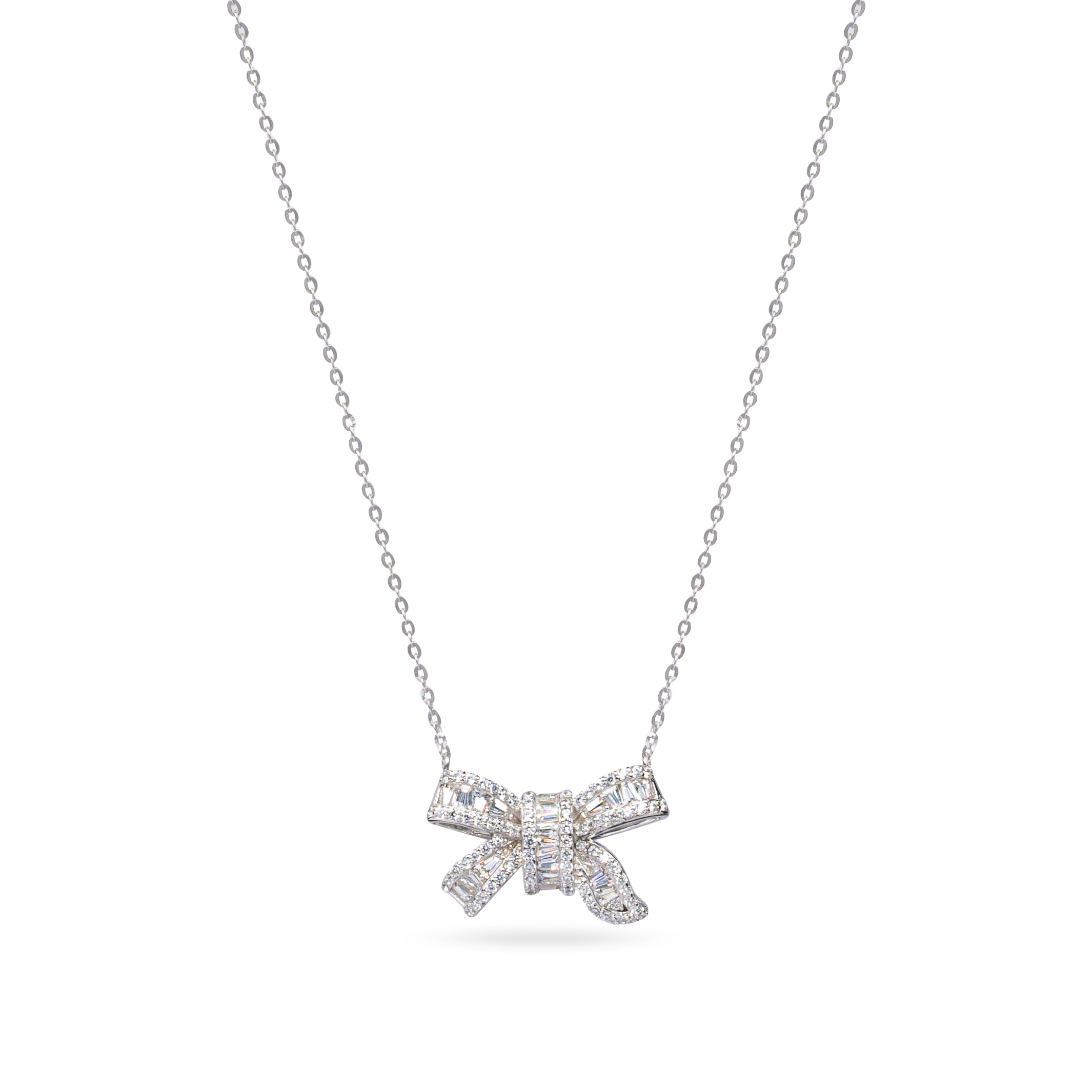 Crystal Bow Necklace