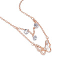 Rosé Butterfly Grace Necklace