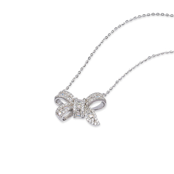 Crystal Bow Necklace