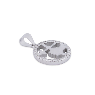 Radiant Symbol Halo Pendant