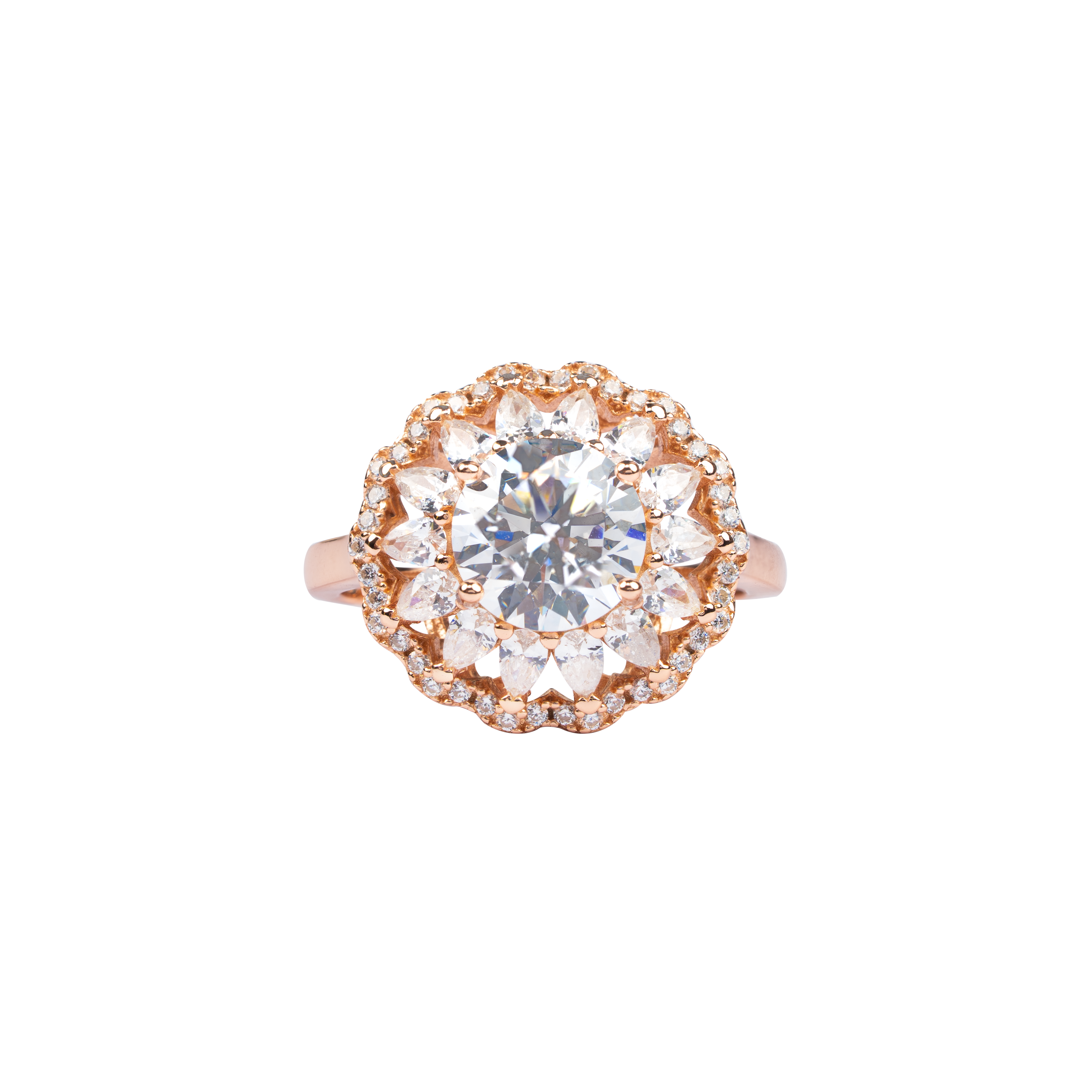 Royal Radiance Halo Ring