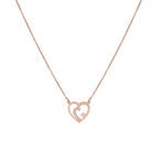 Rosé Eternal Heart Necklace