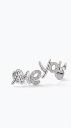 Me You Letter Stud Earrings