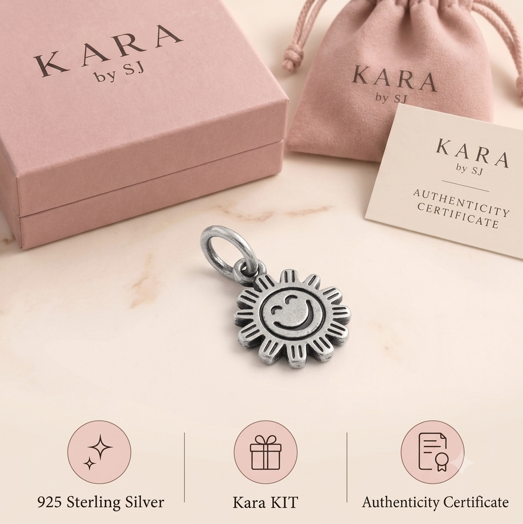 Sun Smile Charm Pendant