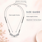 Crystal Link Mangalsutra Necklace