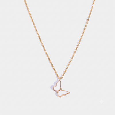 Aura Minimal Butterfly Necklace