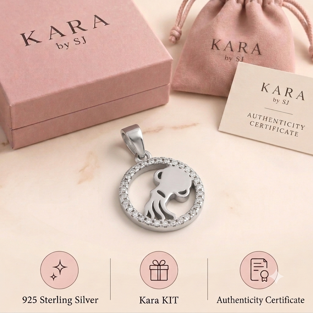 Aquarius Zodiac Pendant