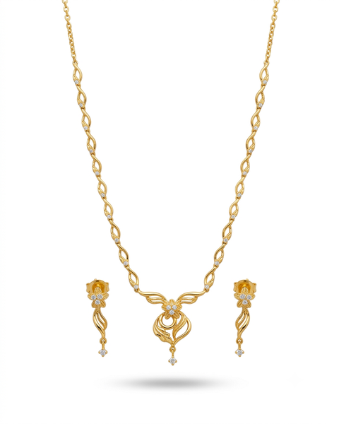 Floria Aureate Gold Jewellery Set