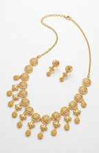 Sovereign Geometric Gold Jewellery Set