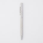 925 sterling silver Twistline ball pen showing textured barrel and polished clip