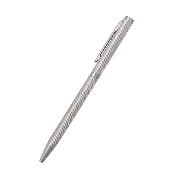 925 sterling silver Twistline ball pen on white background