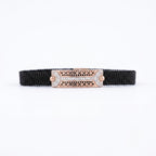 Filigree Shield Mesh Silver Bracelet