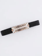 Filigree Shield Mesh Silver Bracelet