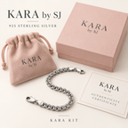 core 925 sterling silver bracelet with Kara KIT and authenticity certificate