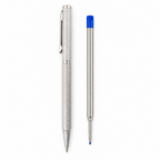 925 sterling silver ball pen blue refill 