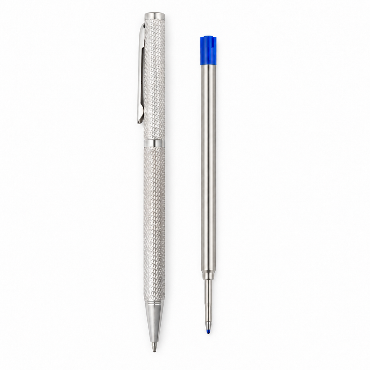 925 sterling silver ball pen blue refill 