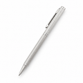 Crosshatch-textured 925 sterling silver ball pen on a white background