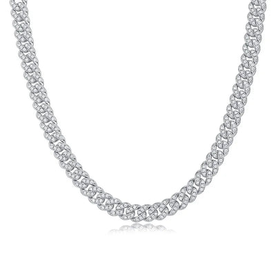 Glimmer Pave Cuban Link Chain