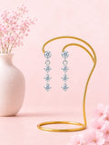 Aurelia Crystal Triple Drop Earrings