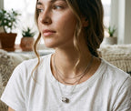 Pave Barrel Necklace