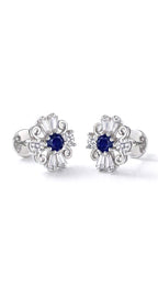 Azure Fleur Studs
