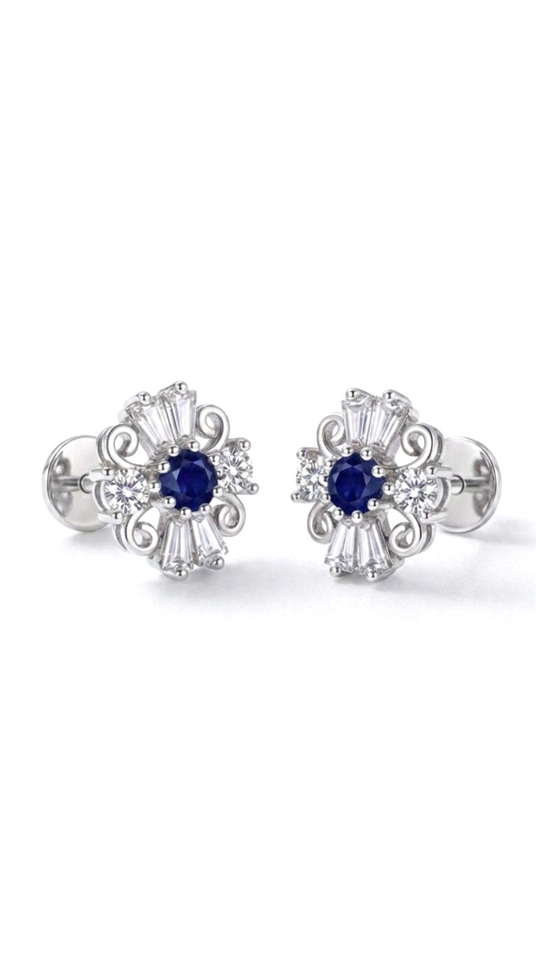 Celestia royal blue Stud Earrings