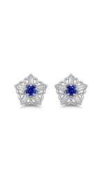 Azure Bloom Stud Earrings